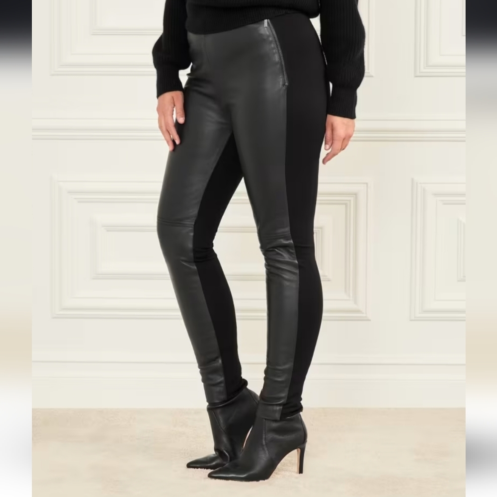 Marciano Black Leather Winter / Fall Pants NWT - SIZE 00